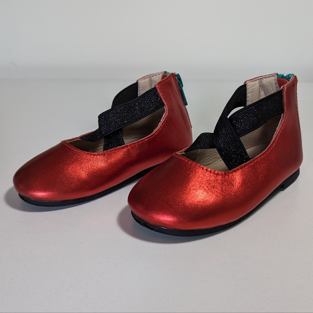 Spellbound Soles Red Baby Dress Shoes, Size 6